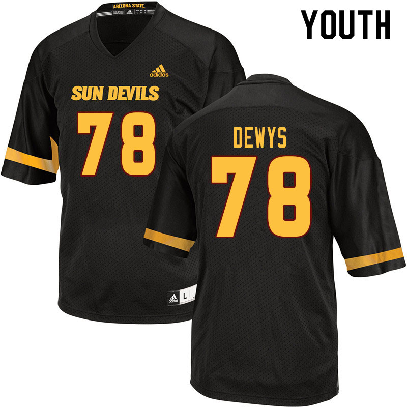 Youth #78 Roman DeWys Arizona State Sun Devils College Football Jerseys Sale-Black - Click Image to Close